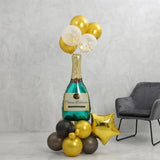 Champagne Bottle Balloon Stack Decor