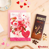 I Love Our Life Greeting Card With Chocolate