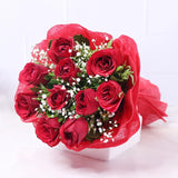 Sweet Token 10 Red Roses Bouquet