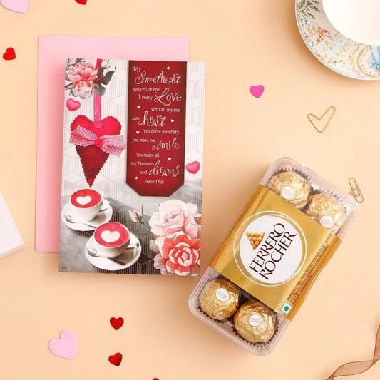 My Sweetheart You Are The One Romantic Greeting Card With Chocolate