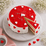 Pink Hearts Choco Cream Cake