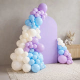 Ice Princess Theme Balloon Arch with Cutouts