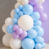 Ice Princess Theme Balloon Arch with Cutouts
