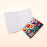 Pack of 50 Painted Tulip Greeting Card