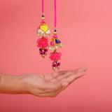 Traditional Magenta Lumba Rakhi Pack of 2