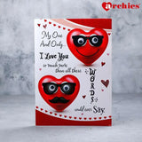 My One And Only I Love You Romantic Greeting Card With Chocolates