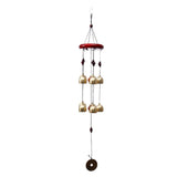 Brass Bell Wind Chime with Coin Pendant
