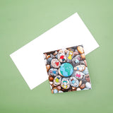 Pack of 50 Painted Pebbles Earth Greeting Card