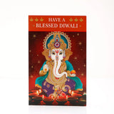 Pack Of 6 Lord Ganesha Diwali Blessings Greeting Card