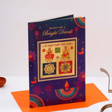 Amazing Diwali Greeting Card with Diya and Dry Fruits