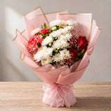 Red Velvet Cake with Floral Blooms