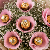 Ferrero Rocher Chocolate Gift Hamper with Gypsophila Fillers