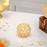 Crystal Candle Holder with Kaju Rolls