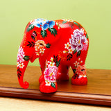Peony Lover Elephant Statue | By Elephant Parade