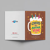 Cheers to Another Year Birthday Personalised Greeting Card
