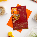 Dear Brother Bhai Dooj Greeting Card with Soan Papdi