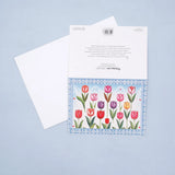 Pack of 50 Tulip Garden Greeting Card