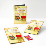 Pack Of 3 Rakhi Wishes Sacred Rakhi Greeting Card With Envelope