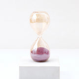 Glass Sand Timer Hourglass - Purple