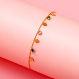 Minimalistic Golden Palm Bracelet
