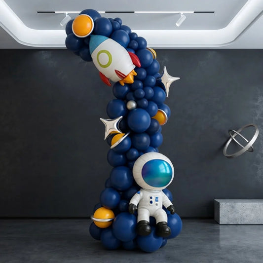 Astronaut & Rocket Space Theme Balloon Arch Decor