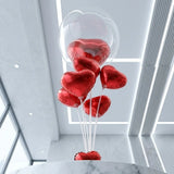 Red Heart Bobo Balloon Stand Decor