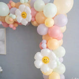 Pastel Daisy Half Birthday Balloon Arch Decor