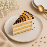 Golden Butterscotch Fantasy Cream Cake