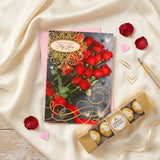 My Heart Beats For You Greeting Card With Chocolate