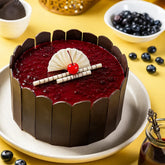 Blueberry Designer Glaze Cream Cake