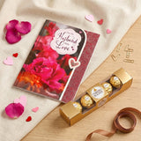 For My Husband With Love Greeting Card With Chocolate