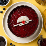 Blueberry Designer Glaze Cream Cake