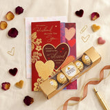 My Darling Husband' Romantic Greeting Card With Chocolate