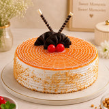 Crunchy Butterscotch Caramel Cream Cake