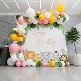 Jungle Safari Theme Birthday Backdrop Decor