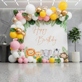 Jungle Safari Theme Birthday Backdrop Decor