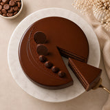 10 Red Roses With Eggless Chocolate Cake