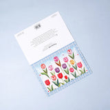 Pack of 50 Tulip Garden Greeting Card