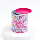 Holiday Fund Tin Money Box