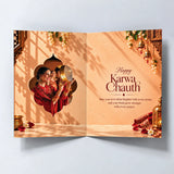 Love & Togetherness Karva Chauth Personalised Greeting Card