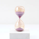 Glass Sand Timer Hourglass - Purple