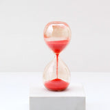 Glass Sand Timer Hourglass - Orange