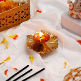 OM Akhand Jyot Diya with Dry Fruits