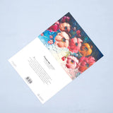Pack of 50 Textured Floral Art Greeting Card
