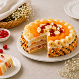 Tropical Fruit Paradise Cream Cake