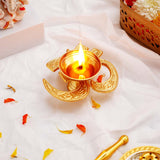 OM and Swastik Diya with Kaju Rolls