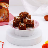 Special Wishes Bhai Dooj Greeting Card with Dodha Barfi