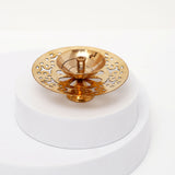 Golden Akhand Jyot Diya with Dry Fruits