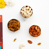 Shree Ganesha Diwali Greeting Card with Diya and Dry Fruits