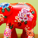 Peony Lover Elephant Statue | By Elephant Parade